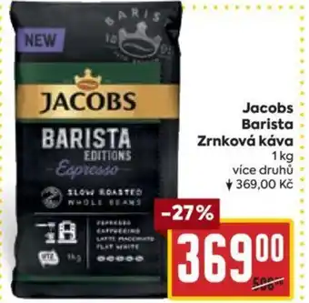 Billa Jacobs Barista Zrnková káva nabídka