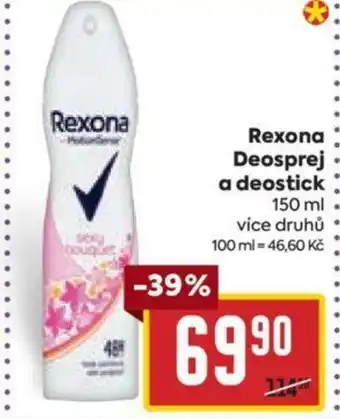 Billa Rexona Deosprej a deostick nabídka