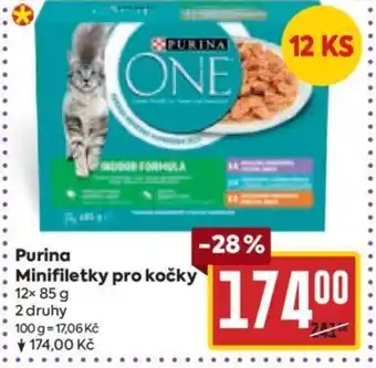 Billa Purina Minifiletky pro kočky nabídka