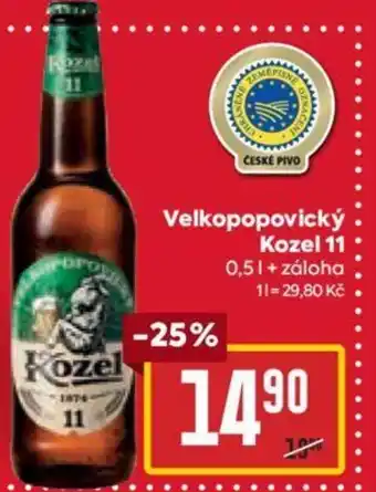 Billa Velkopopovický Kozel 11 0,5L nabídka