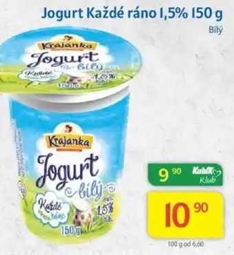Kubík potraviny Jogurt Každé ráno 1,5% 150 g nabídka