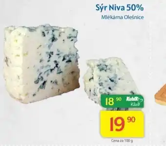 Kubík potraviny Sýr Niva 50% nabídka