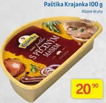 Kubík potraviny Paštika Krajanka 100 g nabídka