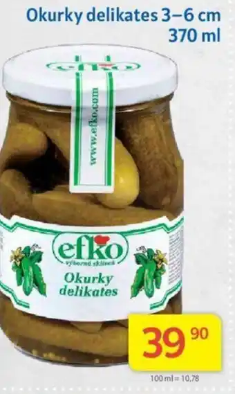 Kubík potraviny Okurky delikates 3-6 cm 370 ml nabídka