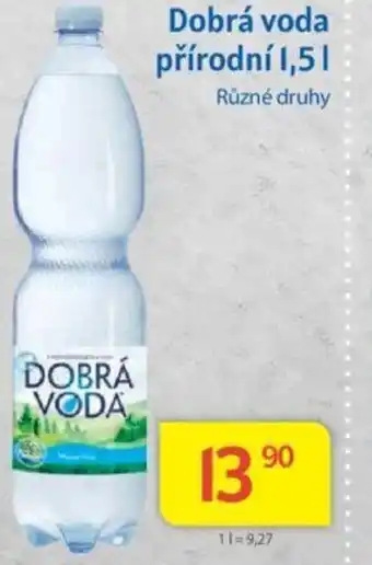 Kubík potraviny Dobrá voda přírodní 1,5l nabídka