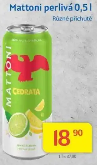 Kubík potraviny Mattoni perlivá 0,5l nabídka