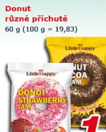 Donut různé příchutě