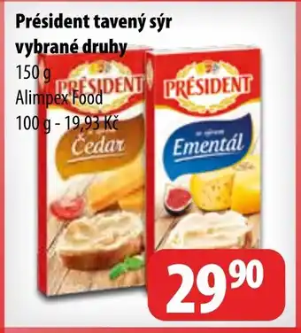 Partner Maloobchodní síť Président tavený sýr vybrané druhy nabídka