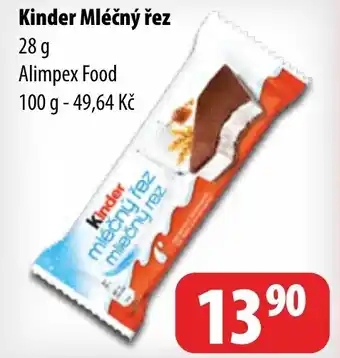 Partner Maloobchodní síť Kinder Mléčný řez nabídka