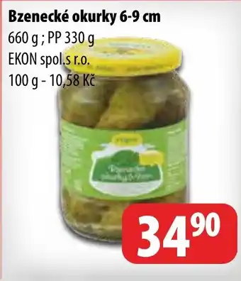Partner Maloobchodní síť Bzenecké okurky 6-9 cm nabídka