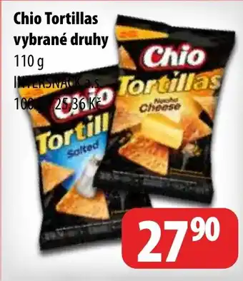 Partner Maloobchodní síť Chio Tortillas vybrané druhy nabídka