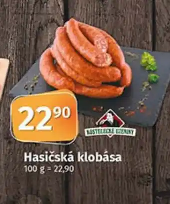 COOP TIP Hasičská klobása nabídka