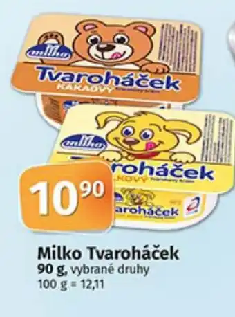 COOP TIP Milko Tvaroháček 90 g nabídka