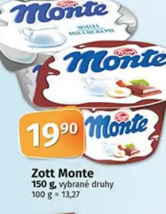 COOP TIP Zott Monte 150 g nabídka