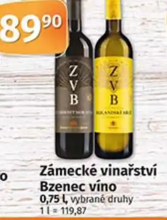 COOP TIP Zámecké vinařství Bzenec víno 0.75L nabídka