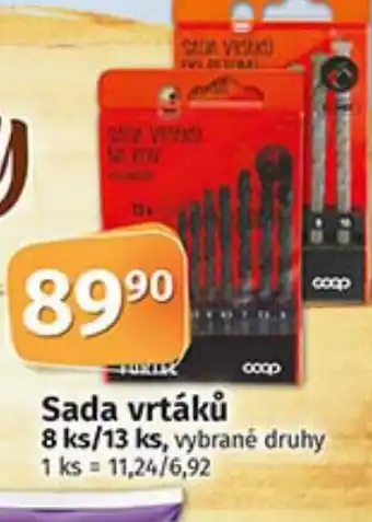 COOP TIP Sada vrtáků 8 ks/13 ks nabídka