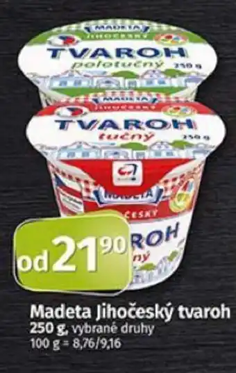 Coop Madeta Jihočeský tvaroh 250 g nabídka