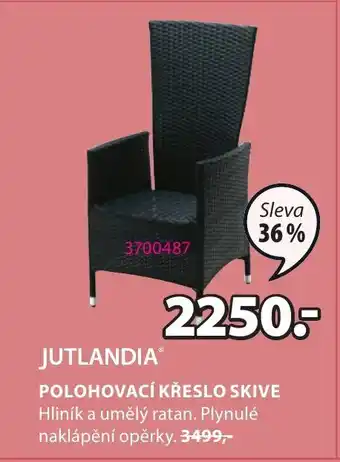 JYSK POLOHOVACÍ KŘESLO SKIVE nabídka