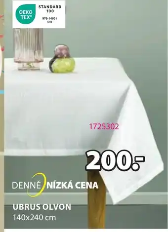 JYSK UBRUS OLVON nabídka