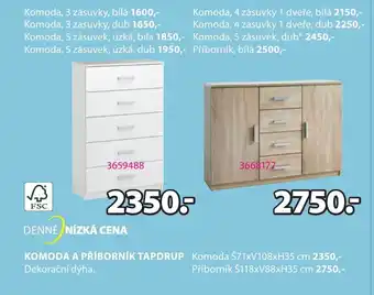JYSK KOMODA A PŘÍBORNÍK TAPDRUP nabídka