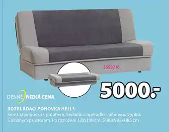 JYSK ROZKLÁDACÍ POHOVKA HEJLS nabídka