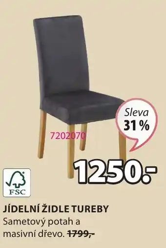 JYSK JÍDELNÍ ŽIDLE TUREBY nabídka