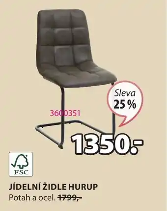 JYSK JÍDELNÍ ŽIDLE HURUP nabídka