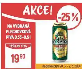 Globus Plechovková piva nabídka
