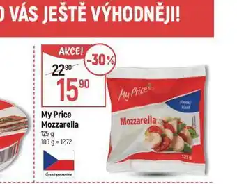 Globus My price mozzarella nabídka