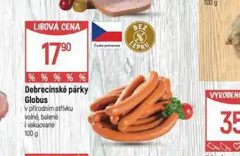 Globus Debrecínské párky nabídka