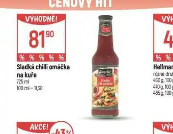 Globus Sladká chilli omáčka na kuře nabídka
