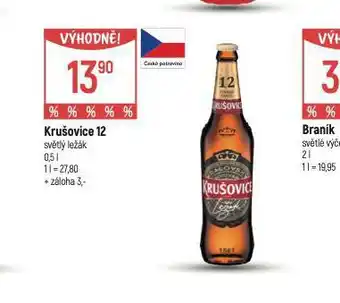 Globus Pivo krušovice 12 královský ležák nabídka
