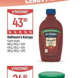 Globus Hellmann´s kečup nabídka