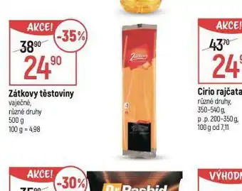 Globus Zátkovy těstoviny nabídka