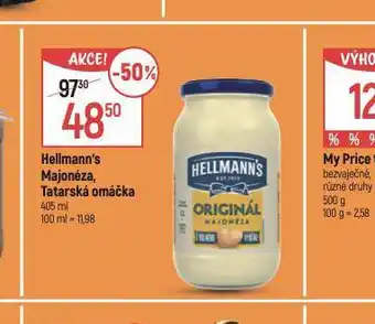 Globus Hellmann´s tatarská omáčka, majonéza nabídka