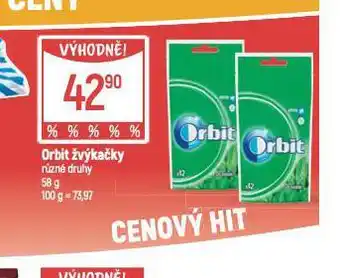 Globus Orbit žvýkačky nabídka
