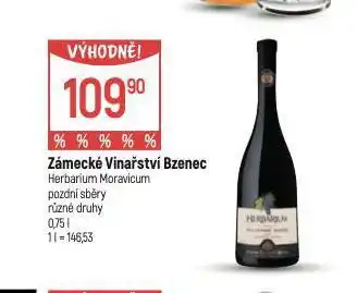 Globus Zámecké vinařství bzenec nabídka