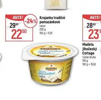 Globus Krajanka tradiční pomazánkové nabídka