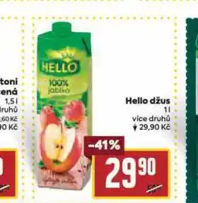 Billa Hello džus nabídka