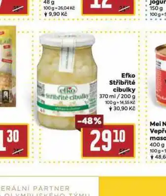 Billa Efko stříbřité cibulky nabídka