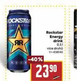 Billa Rockstar energy drink nabídka