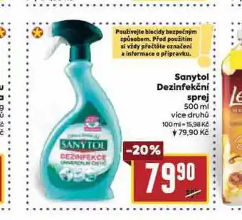 Billa Sanytol dezinfekční sprej nabídka