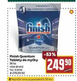 Billa Finish quantum tablety do myčky nabídka