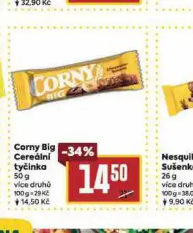 Billa Corny big cereální tyčinka nabídka