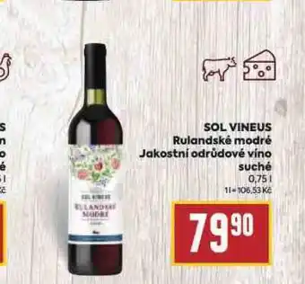 Billa Sol vineus rulandské modré nabídka