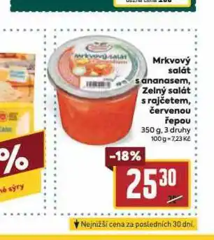 Billa Zelný salát s rajčetem, řepou nabídka