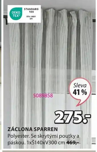 JYSK ZÁCLONA SPARREN nabídka