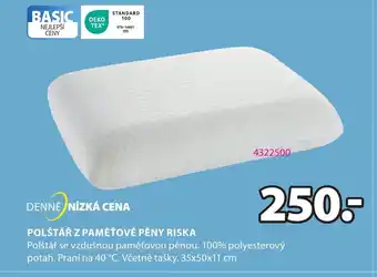 JYSK POLŠTÁŘ Z PAMĚŤOVÉ PĚNY RISKA nabídka