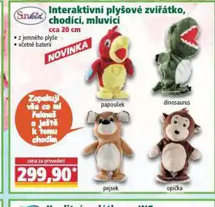 Interaktivní plyšové zvířátko