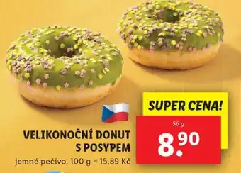 Lidl VELIKONOČNÍ DONUT S POSYPEM nabídka